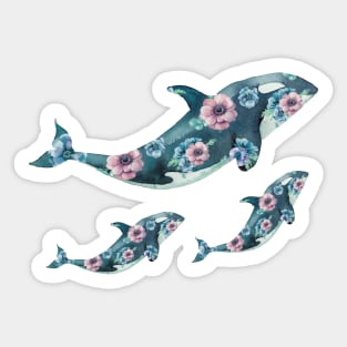 A Whale of a Print Sticker
